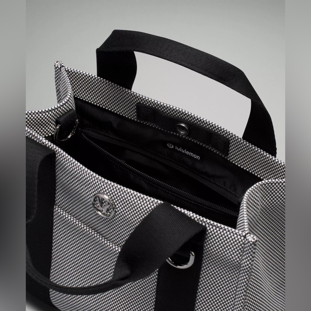 Two tone canvas mini tote bag 4.5L - Picture 4 of 10